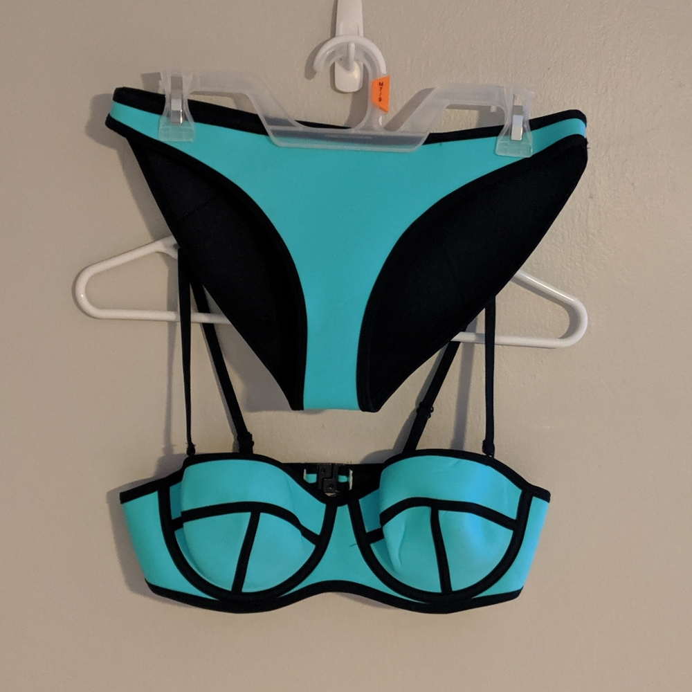 Teal Neoprene Bikini (Triangl Style)